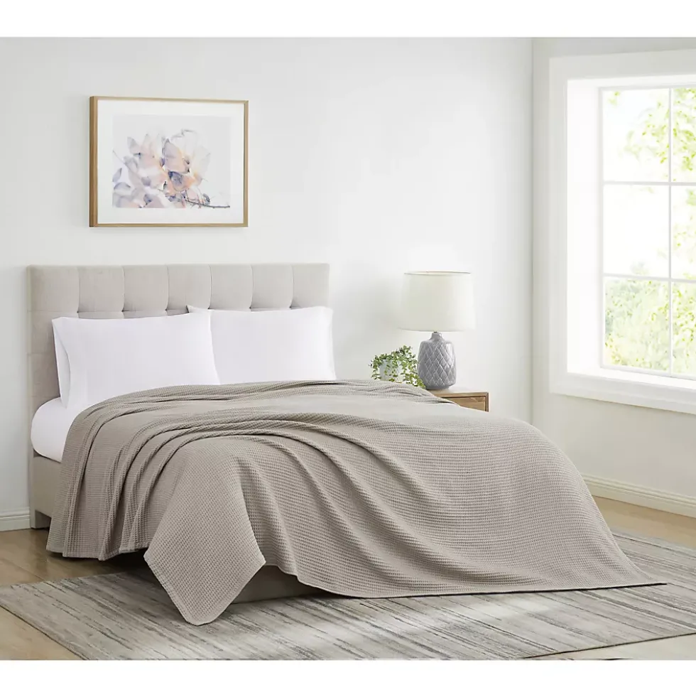 Cannon Heritage Cotton Waffle Weave Bed Blanket