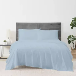 Cannon Solid Cotton Percale Sheet Set