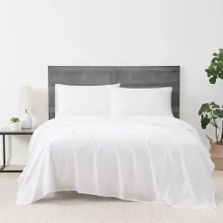 Cannon Solid Cotton Percale Sheet Set