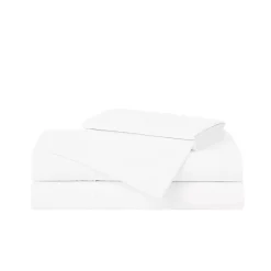 Cannon Solid Cotton Percale Sheet Set