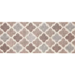 Chesapeake Alloy Moroccan Tile Cotton Anti Skid Bath Runner