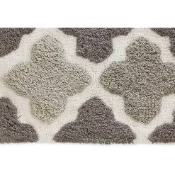 Chesapeake Alloy Moroccan Tile Cotton Anti Skid Bath Runner