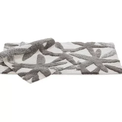 Chesapeake Ariel Star Pattern Cotton Anti Skid 2 Piece Bath Rug Set