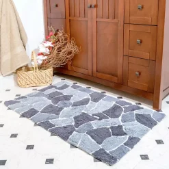 Chesapeake Boulder Cotton Anti Skid 2 Piece Bath Rug Set
