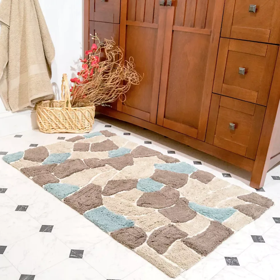 Chesapeake Boulder Cotton Anti Skid 2 Piece Bath Rug Set