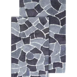 Chesapeake Boulder Cotton Anti Skid 2 Piece Bath Rug Set