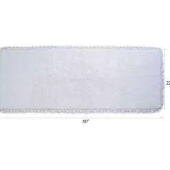 Chesapeake Crochet Cotton Anti Skid Bath Runner