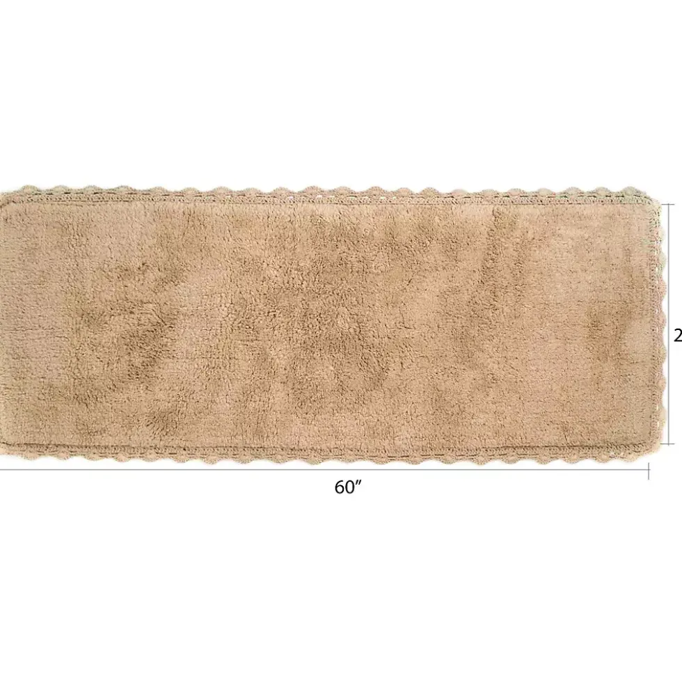 Chesapeake Crochet Cotton Anti Skid Bath Runner