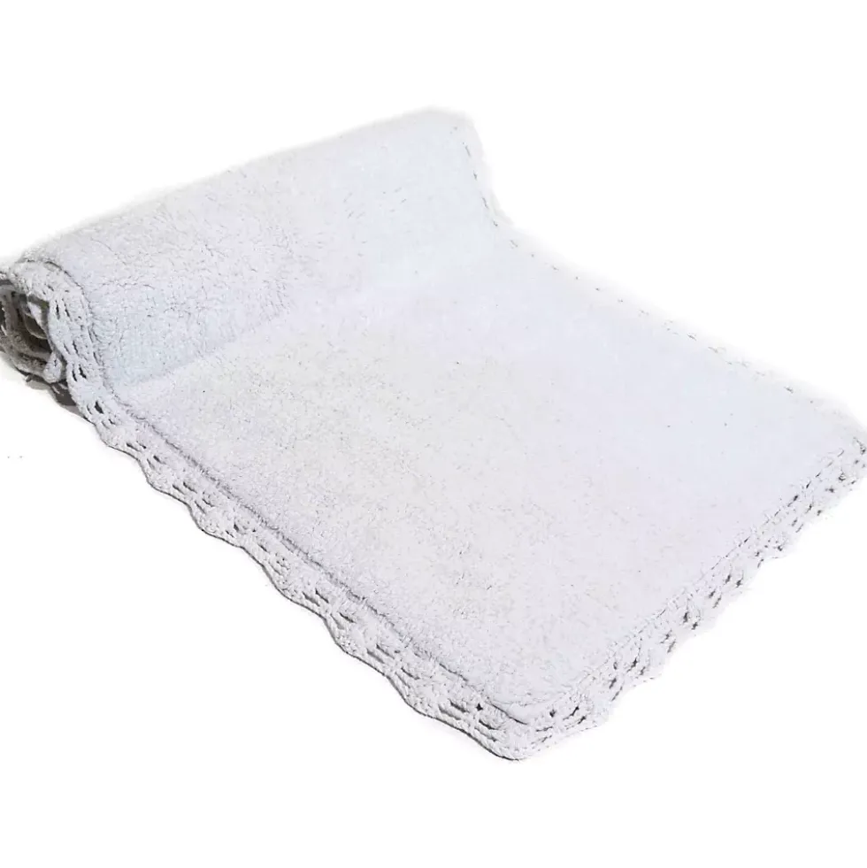 Chesapeake Crochet Cotton Anti Skid Bath Runner