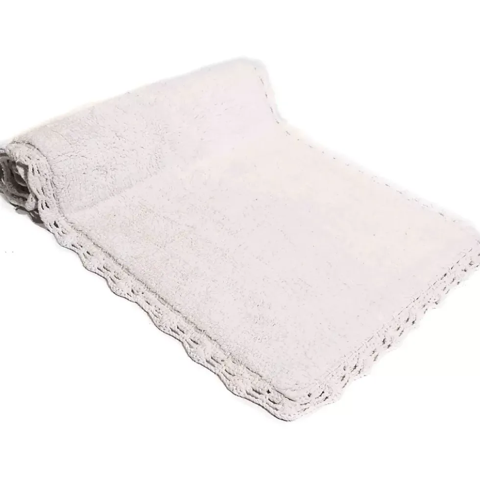 Chesapeake Crochet Cotton Anti Skid Bath Runner
