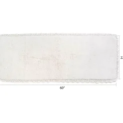 Chesapeake Crochet Cotton Anti Skid Bath Runner