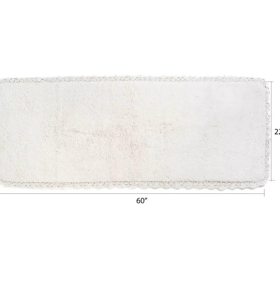 Chesapeake Crochet Cotton Anti Skid Bath Runner
