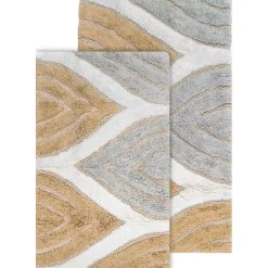 Chesapeake Davenport Cotton Anti Skid 2 Piece Bath Rug Set
