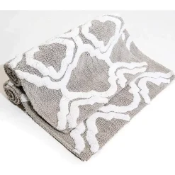 Chesapeake Double Quatrefoil Cotton Anti Skid 2 Piece Bath Rug Set