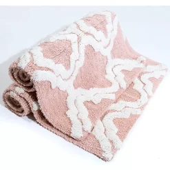 Chesapeake Double Quatrefoil Cotton Anti Skid 2 Piece Bath Rug Set