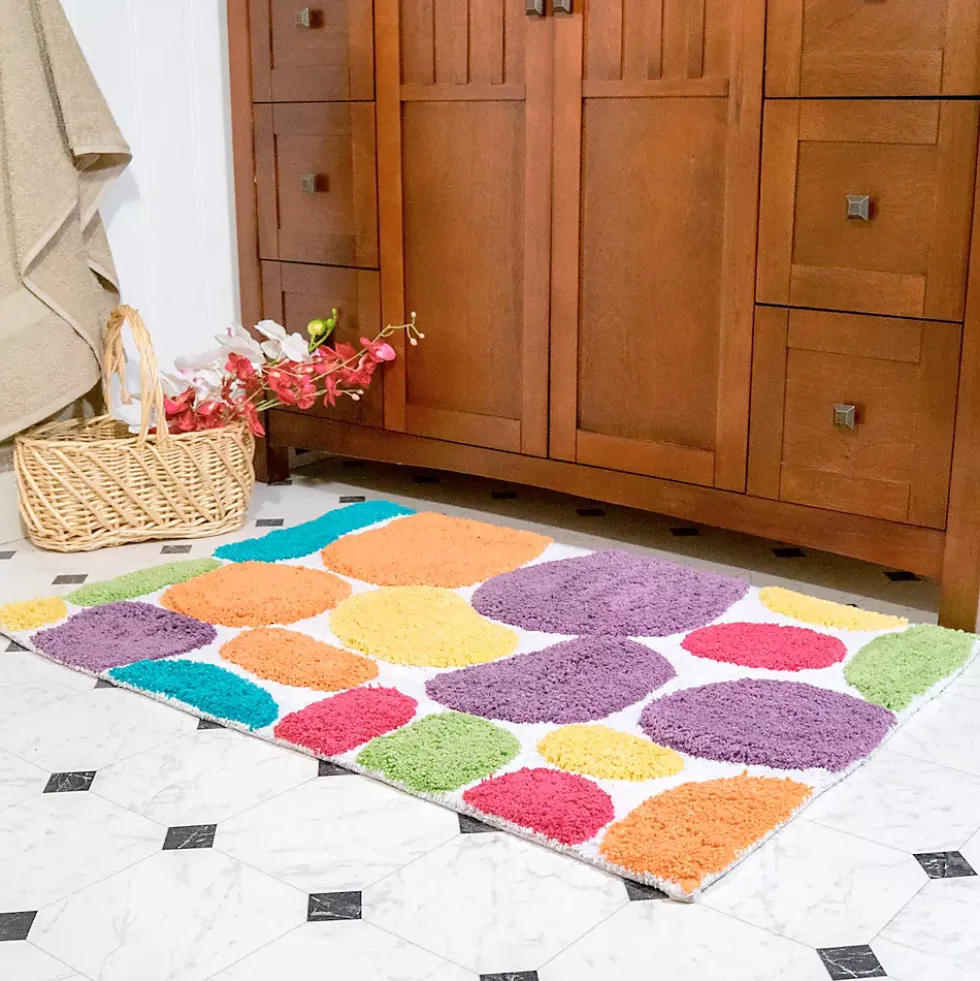 Chesapeake Pebbles Cotton Non-Skid 24''x36'' Bath Runner