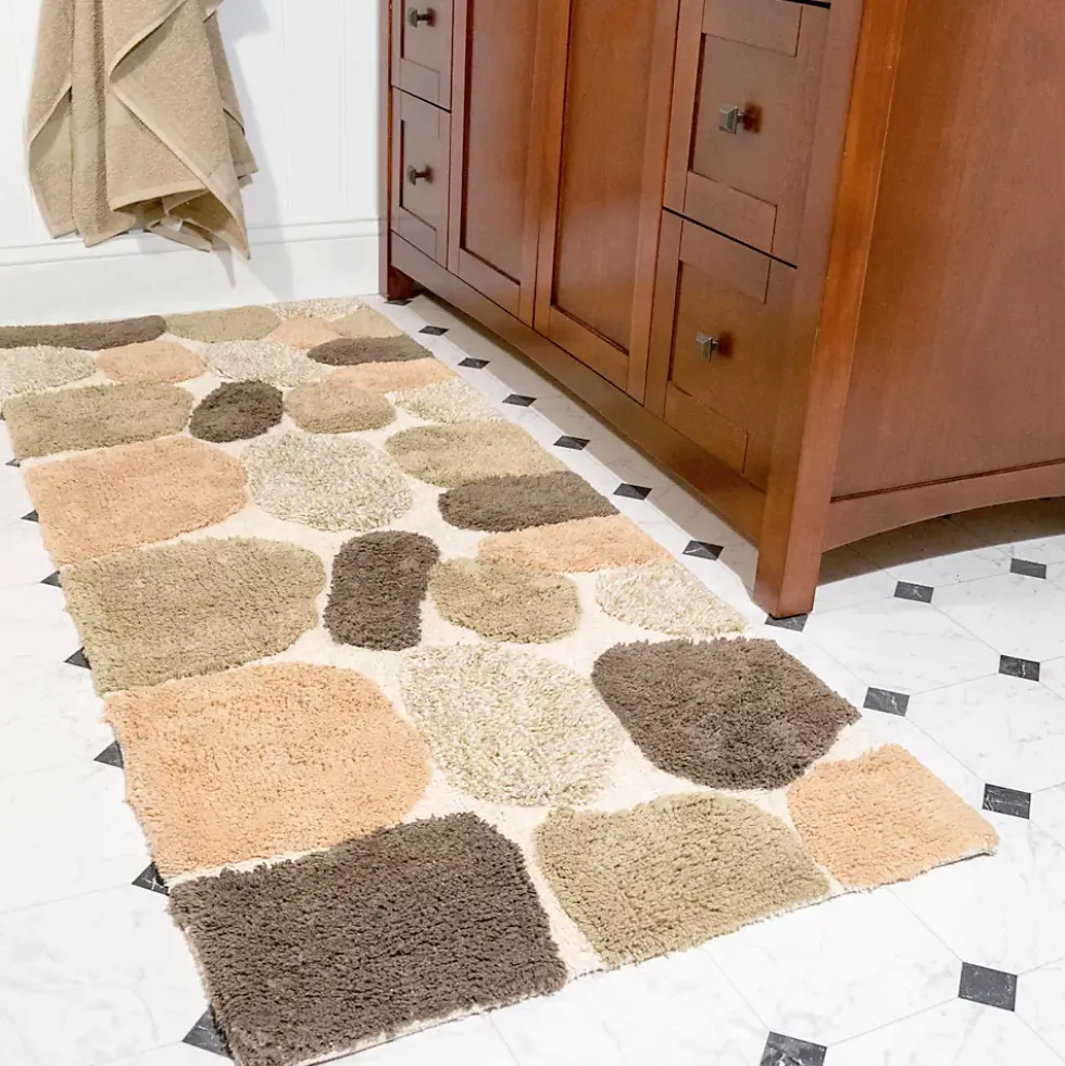 Chesapeake Pebbles Cotton Non-Skid 24''x60'' Bath Runner