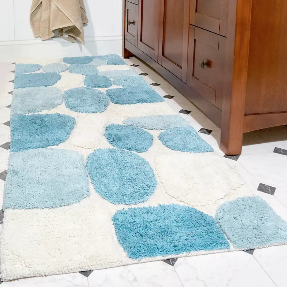 Chesapeake Pebbles Cotton Non-Skid 24''x60'' Bath Runner