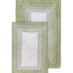 Chesapeake Whitney Ombre 2 Piece Reversible Cotton Bath Rug Set
