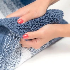Chesapeake Whitney Ombre 2 Piece Reversible Cotton Bath Rug Set