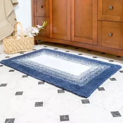 Chesapeake Whitney Ombre 2 Piece Reversible Cotton Bath Rug Set