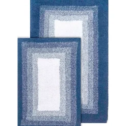 Chesapeake Whitney Ombre 2 Piece Reversible Cotton Bath Rug Set