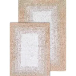 Chesapeake Whitney Ombre 2 Piece Reversible Cotton Bath Rug Set