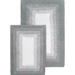 Chesapeake Whitney Ombre 2 Piece Reversible Cotton Bath Rug Set