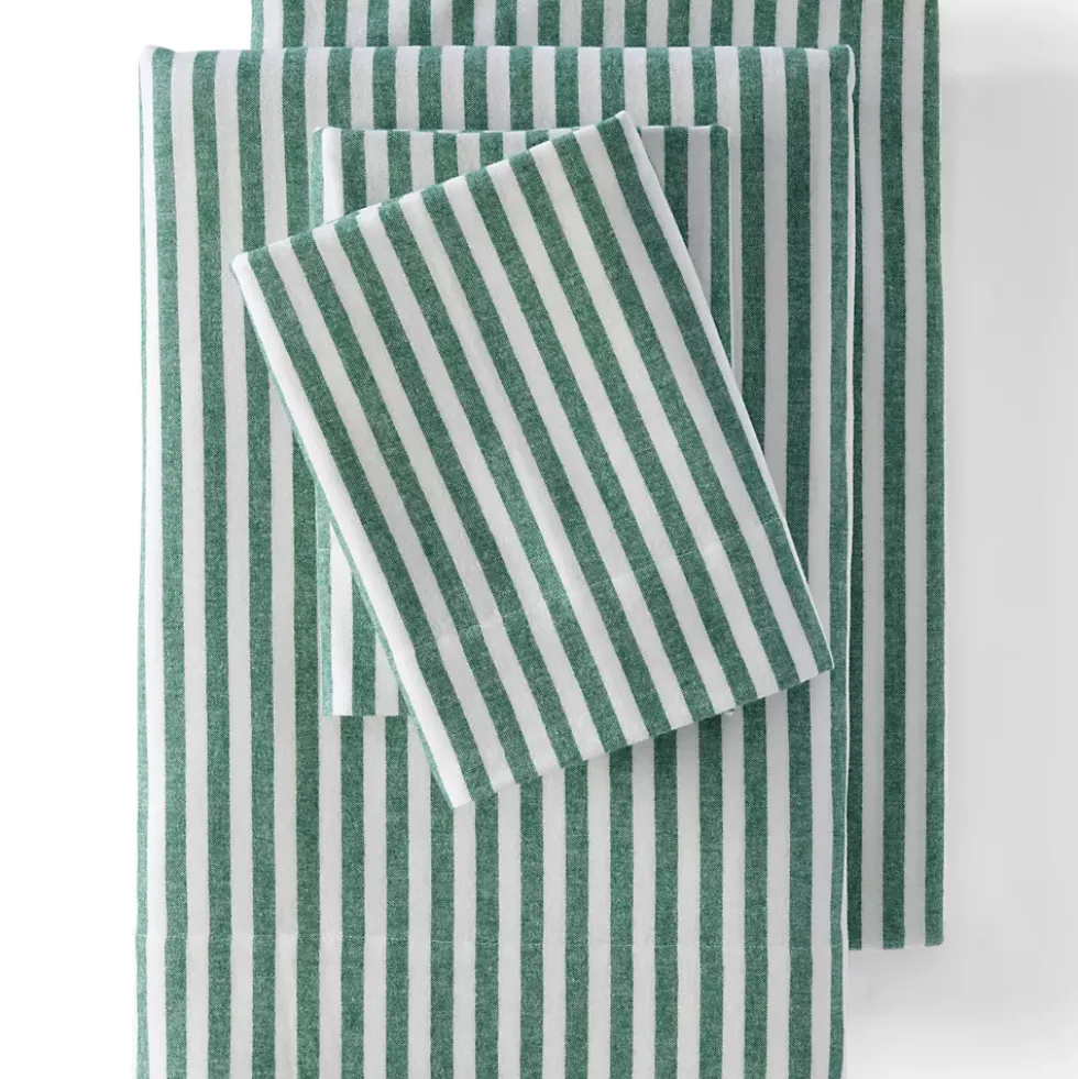 Comfy Super Soft Cotton Flannel Plaid Bed Sheet Set - 5oz