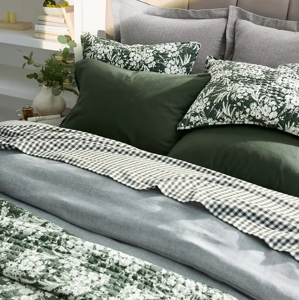 Comfy Super Soft Cotton Flannel Plaid Pillow Sham - 5oz