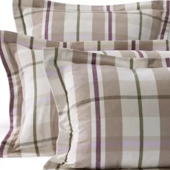 Comfy Super Soft Cotton Flannel Plaid Pillow Sham - 5oz