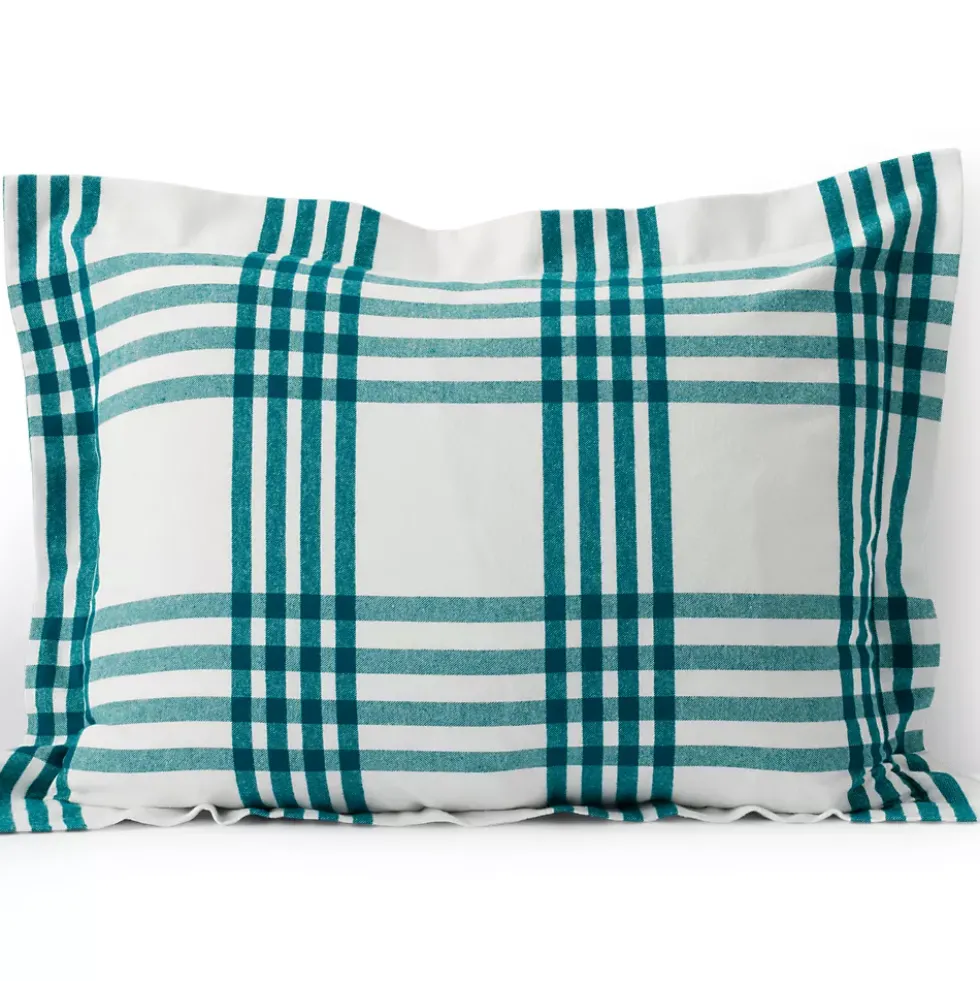 Comfy Super Soft Cotton Flannel Plaid Pillow Sham - 5oz