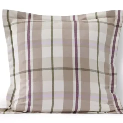 Comfy Super Soft Cotton Flannel Plaid Pillow Sham - 5oz