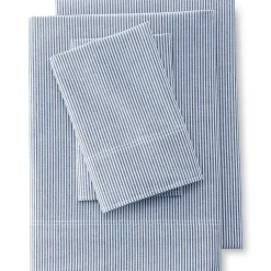 Cotton Oxford Stripe Bed Sheet Set