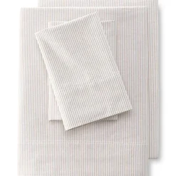 Cotton Oxford Stripe Bed Sheet Set