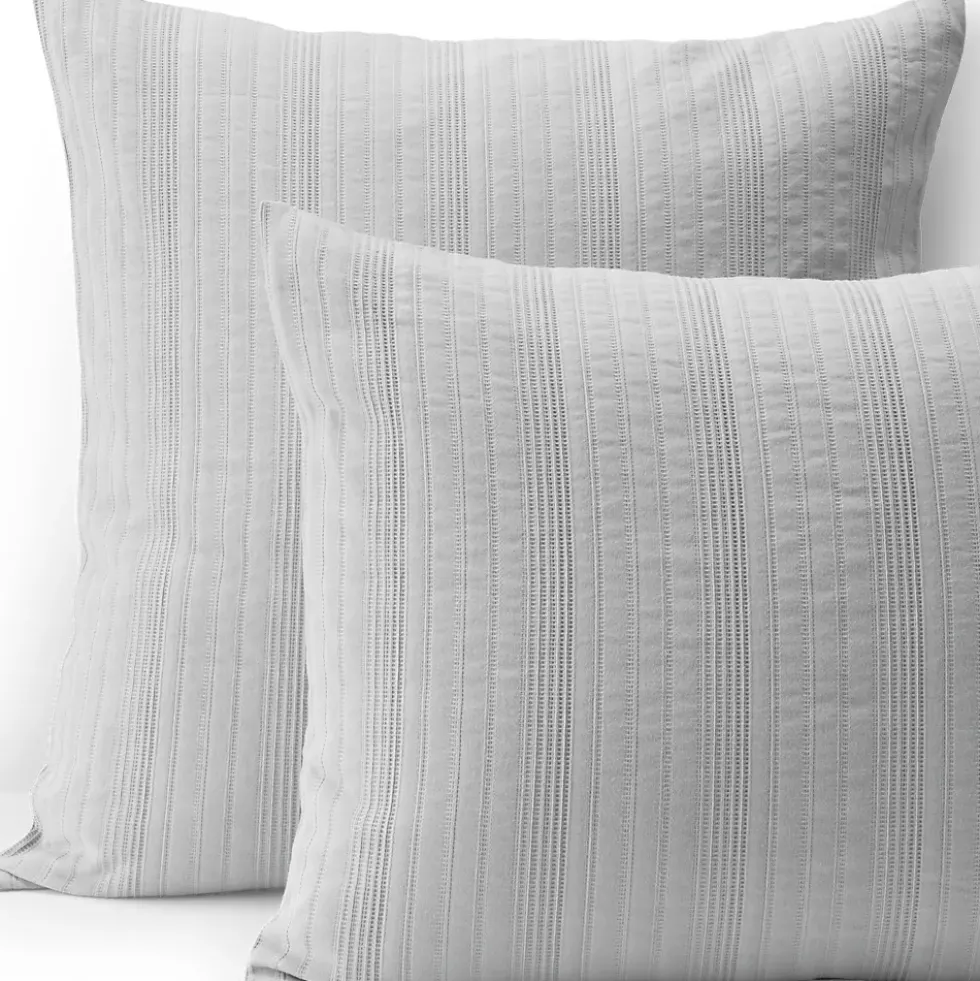 Cotton Textured Stripe Bed Pillow Sham