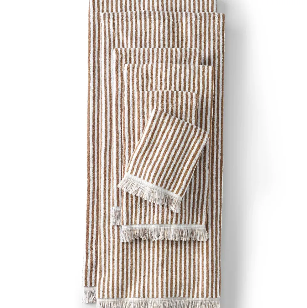 Cotton Yarn-dyed Stripe 6-Piece Bath Towel Set