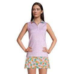 Draper James x Lands' End Women's Sleeveless Supima Polo Shirt