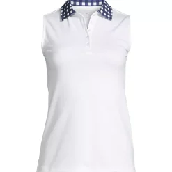 Draper James x Lands' End Women's Sleeveless Supima Polo Shirt