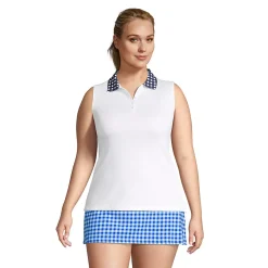 Draper James x Lands' End Women's Sleeveless Supima Polo Shirt