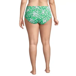 Draper James x Lands' End Women's Plus Size Chlorine Resistant Retro High Waisted Bikini Bottoms