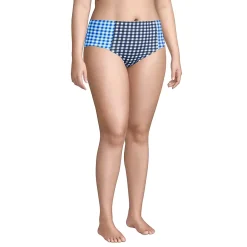 Draper James x Lands' End Women's Plus Size Chlorine Resistant Retro High Waisted Bikini Bottoms