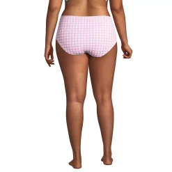 Draper James x Lands' End Women's Plus Size Chlorine Resistant Retro High Waisted Bikini Bottoms