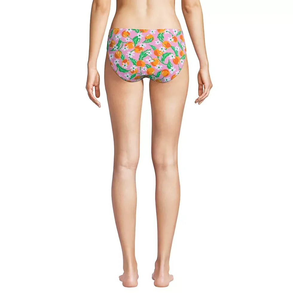 Draper James x Lands' End Women's Chlorine Resistant Mid Waist Bikini Bottoms