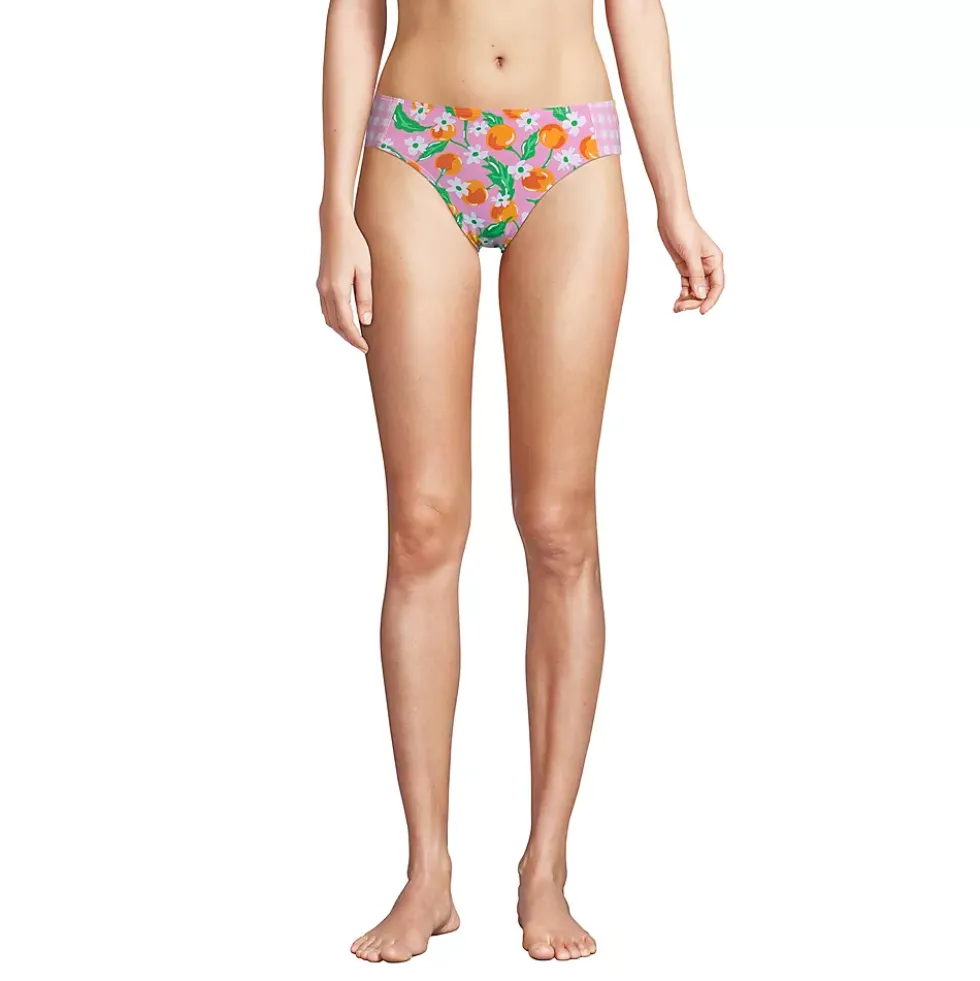 Draper James x Lands' End Women's Chlorine Resistant Mid Waist Bikini Bottoms