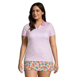 Draper James x Lands' End Women's Short Sleeve Supima Polo Shirt