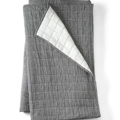 Essential Cotton Windowpane Reversible Bed Blanket
