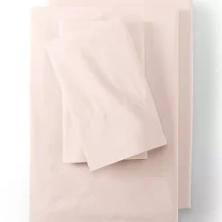 Essential Garment Washed Cotton Percale Bed Sheet Set