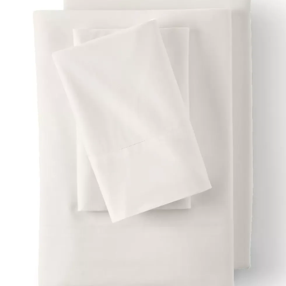 Essential Garment Washed Cotton Percale Bed Sheet Set