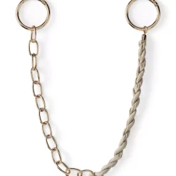 Faux Leather Link Mix Bag Chain